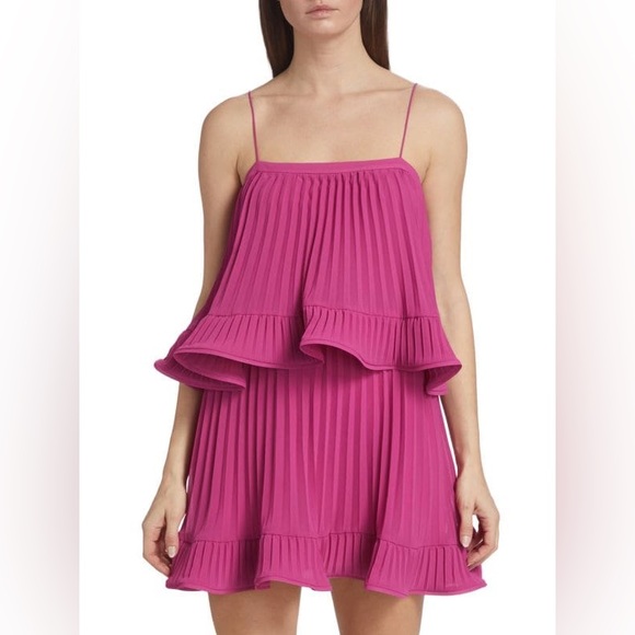AMUR Kate Pleated Minidress - Picture 8 of 8
